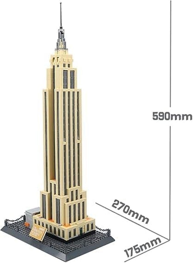 CIRBOX Empire State Building Block Set - 2129 PCS New York Landmark Architecture Model Kit | STEM Construction Blocks for Kids & Adults | Famous World Landmark Building Set - Image 5